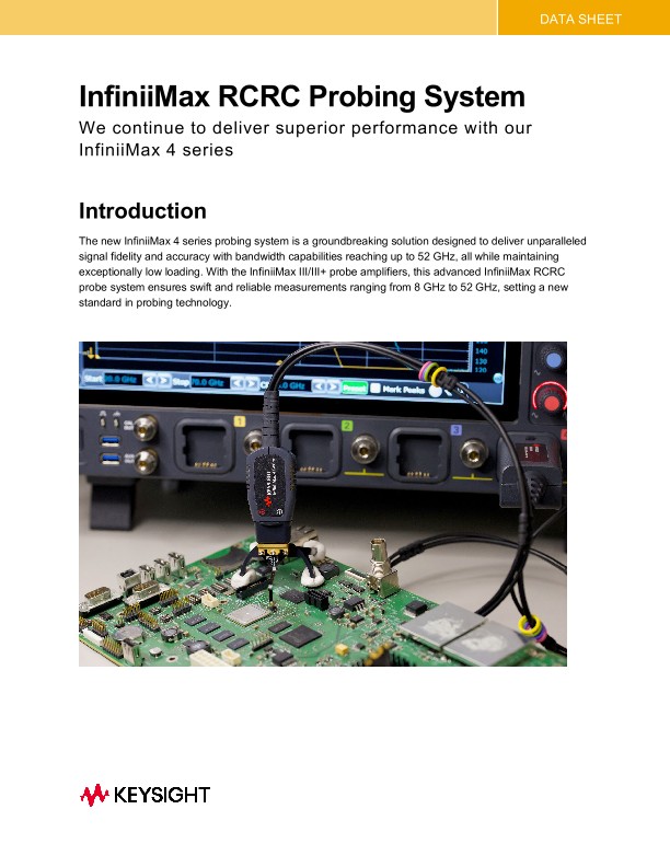 InfiniiMax RCRC Probing System | Keysight